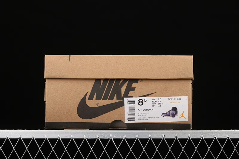 All categories Air Jordan Jordan series basketball shoes Air Jordan 1 High Z version Air Jordan 1 Zoom Air CMFT "BayouBoys" AJ1 Joe 1 Zion black purple DC2133-500